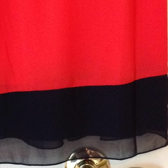 Sweet Storm Coral/Navy Dress - Picture 2 of 6